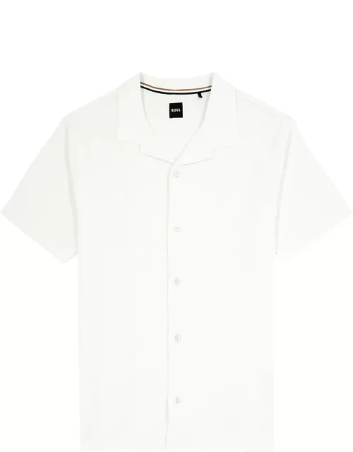 Boss Powell Cotton Shirt - White