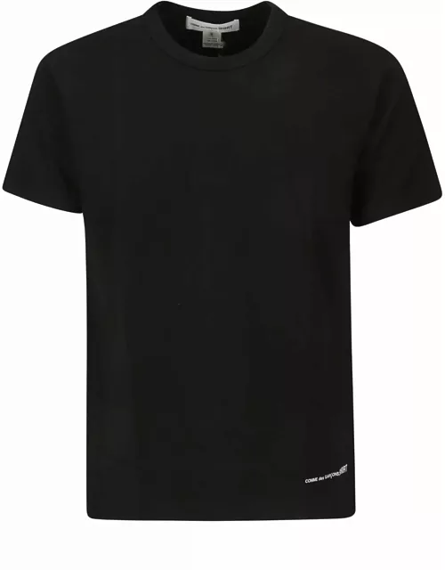 Comme des Garçons Shirt Cotton Jersey Plain With Printed Cdg Shirt