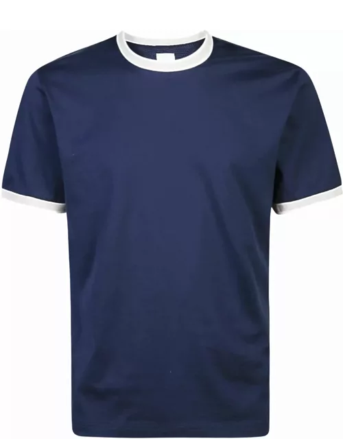 Eleventy Blue Crew-neck T-shirt
