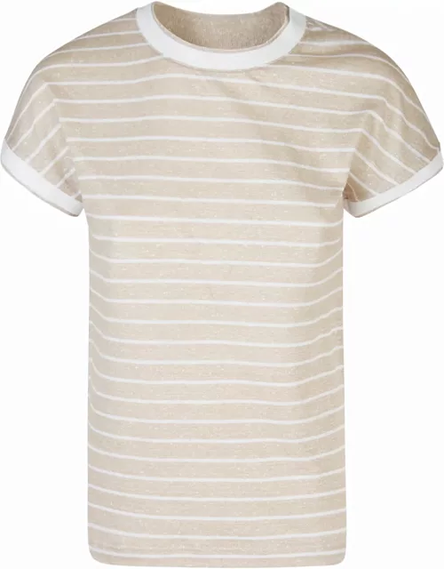 Eleventy Striped Linen T-shirt
