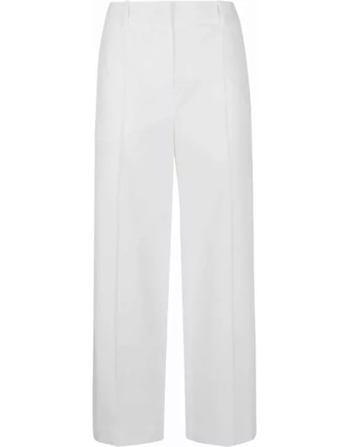 Eleventy White Cotton Trouser