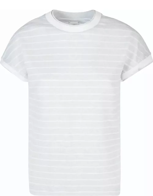 Eleventy Striped Linen T-shirt