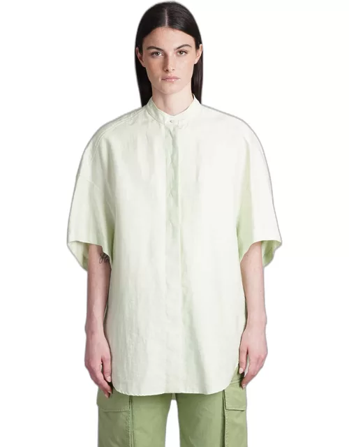 Stella McCartney Shirt In Green Linen