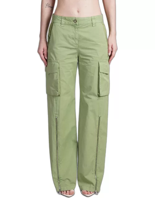Stella McCartney Pants In Green Cotton