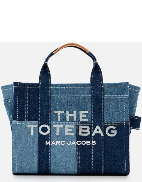 Marc Jacobs The Medium Canvas Patched Tote Bag Blue TU