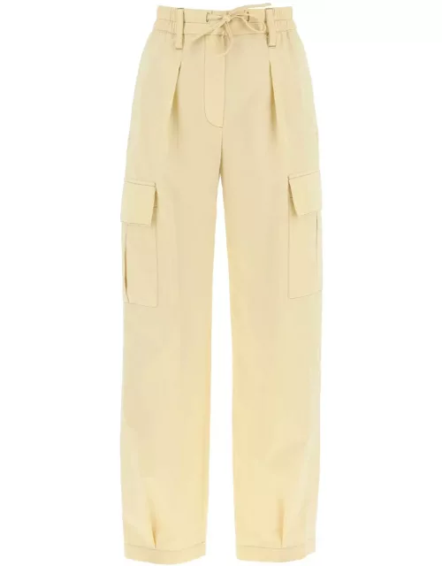 BRUNELLO CUCINELLI gabardine utility pants with pockets and
