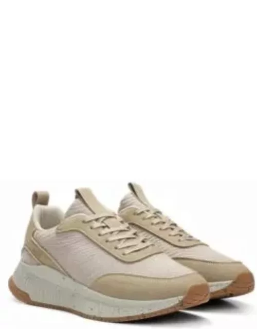BOSS x ACBC Trainers With Speckled Effect- Light Beige Men's Sneaker