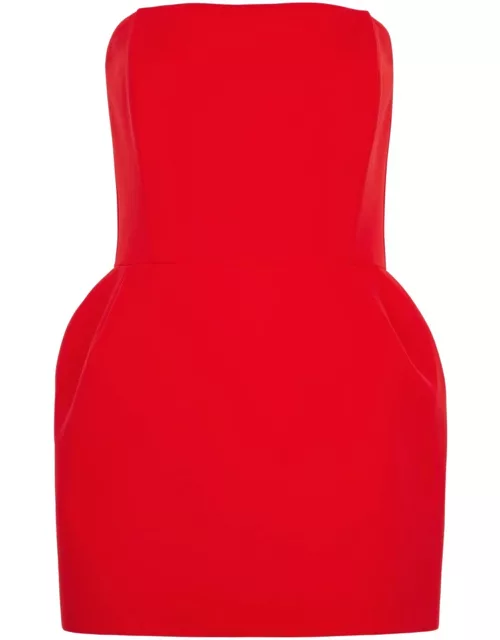 Magda Butrym Strapless Stretch-jersey Mini Dress - Red - 38 (UK10 / S)