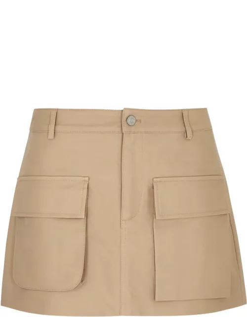Aexae Cotton Mini Cargo Skirt - Beige - L (UK14 / L)