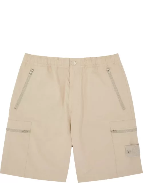 Stone Island Ghost Logo Cotton Cargo Shorts - Beige - 30 (W30 / S)
