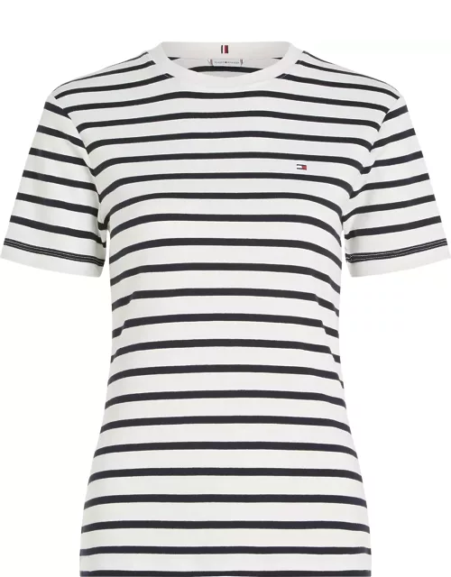 Tommy Hilfiger Striped T-shirt With Mini Logo