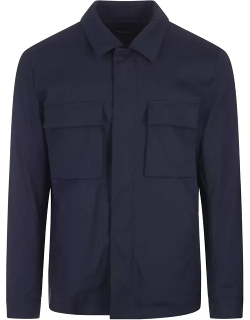 Kiton Navy Blue Virgin Wool Jacket