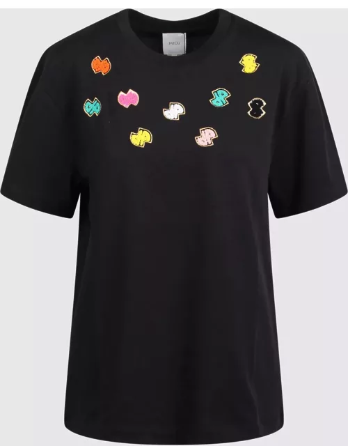 Patou Cotton T-shirt With Colorful Embroidered Logo