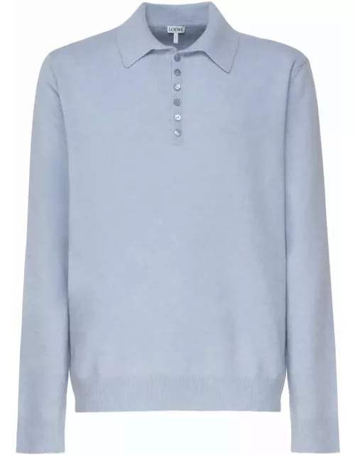 Loewe Polo Sweater In Soft Cashmere