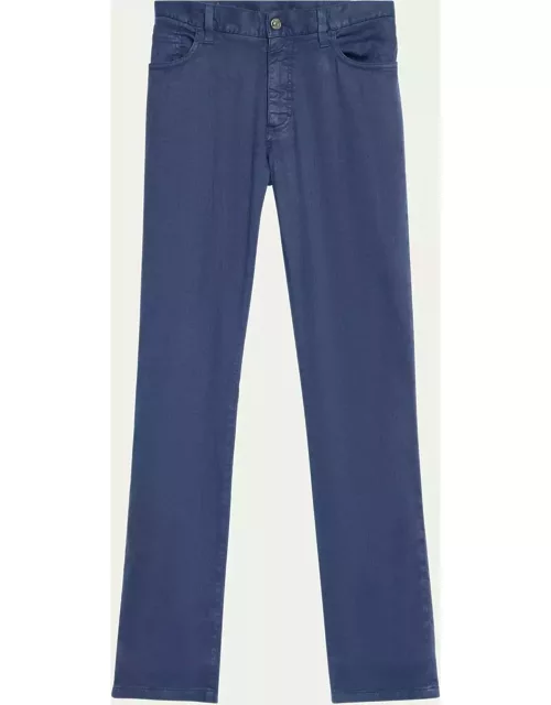 Men's Linen-Cotton Twill 5-Pocket Pant