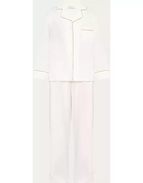 Sport Linen Long Pajama Set