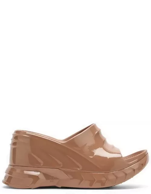 Marshmallow wedge sandals Clay