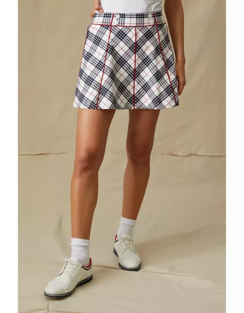 Americana Plaid 15 Inch Woven Renee Golf Skirt