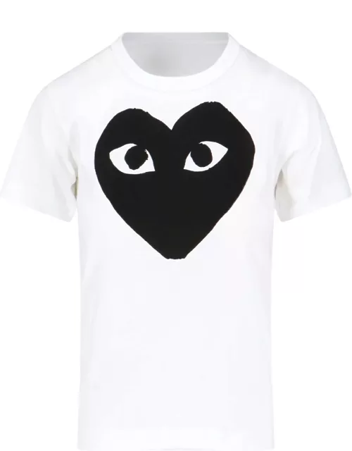 Comme des Garcons Play Heart Print T-Shirt