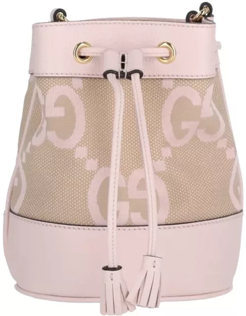 Gucci "Jumbo Gg Ophidia" Mini Bucket Bag