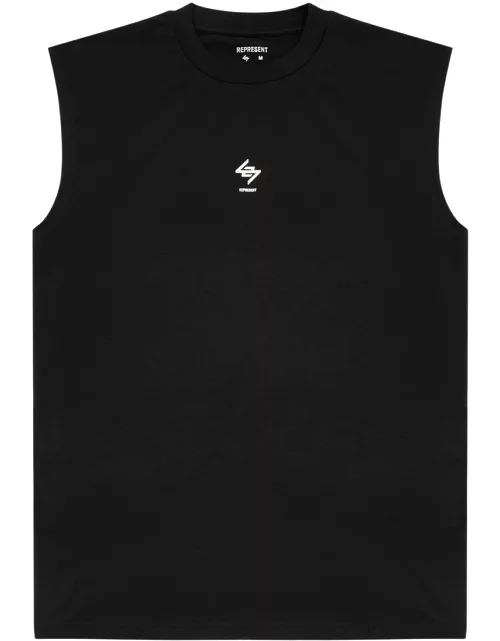 Represent 247 Logo-print Stretch-jersey Tank - Black