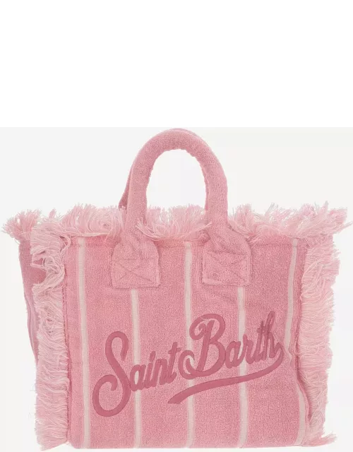 MC2 Saint Barth Colette Terry Cloth Tote Bag With Embroidery