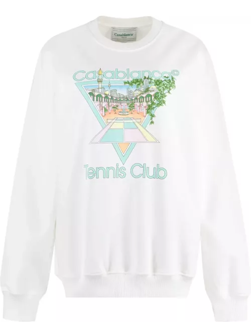 Casablanca Printed Cotton Sweatshirt