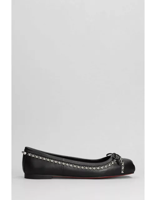 Christian Louboutin Mamadrague Ballet Flats In Black Leather
