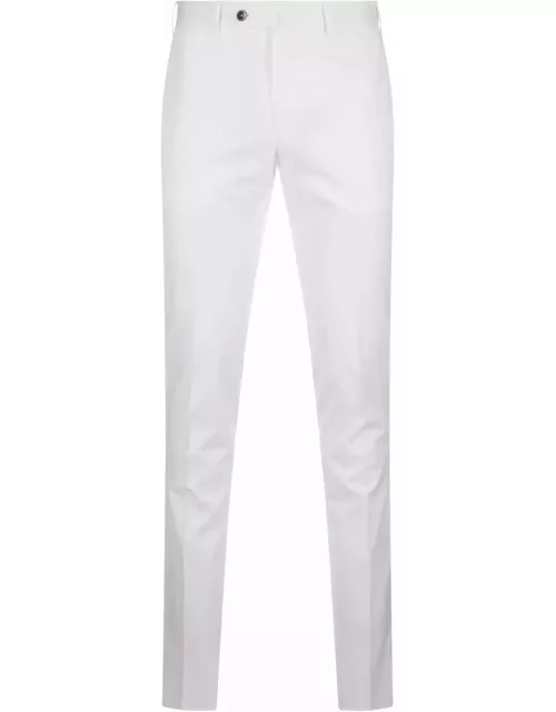 PT01 White Silkochino Trouser