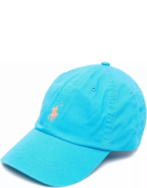Ralph Lauren Light Blue Baseball Hat With Contrasting Pony