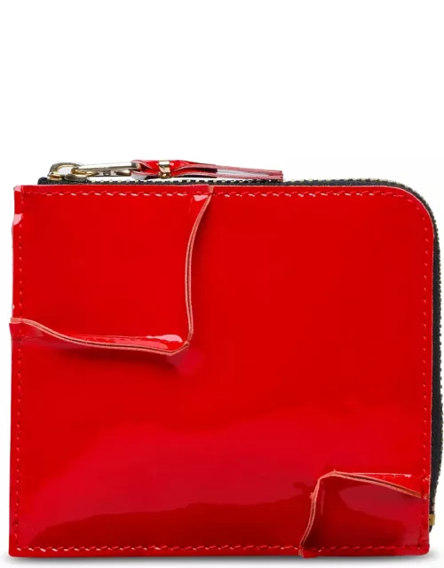 Comme des Garçons Wallet medley Red Leather Wallet