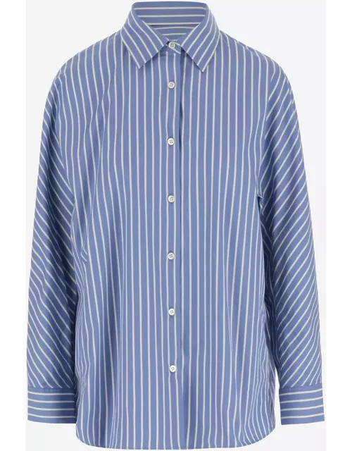 Dries Van Noten Cotton Shirt With Striped Pattern