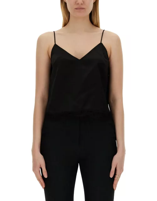 alexander mcqueen top with thin strap