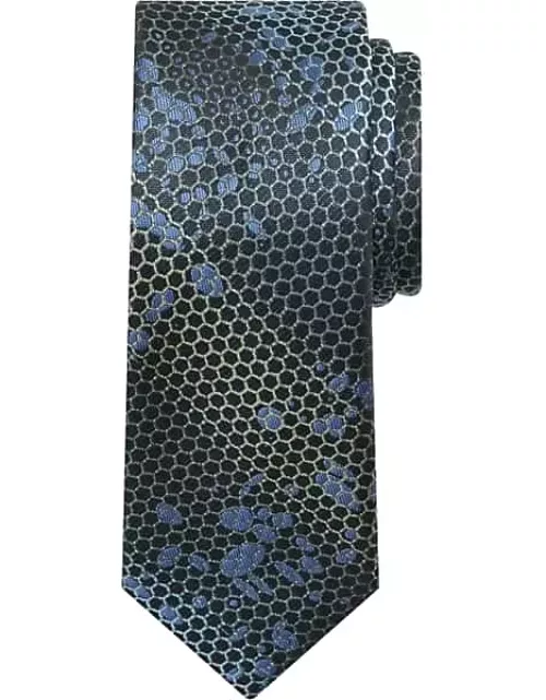 Egara Men's Narrow Honeycomb Tie Aqua