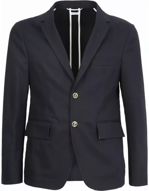 Thom Browne Navy Sport Cotton Jacket