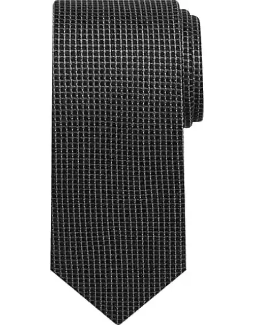 Joseph Abboud Men's Two-Tone Micro Pattern Tie Black