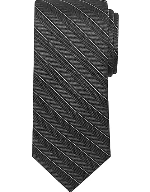 Awearness Kenneth Cole Men's Narrow Modern Stripe Tie Black