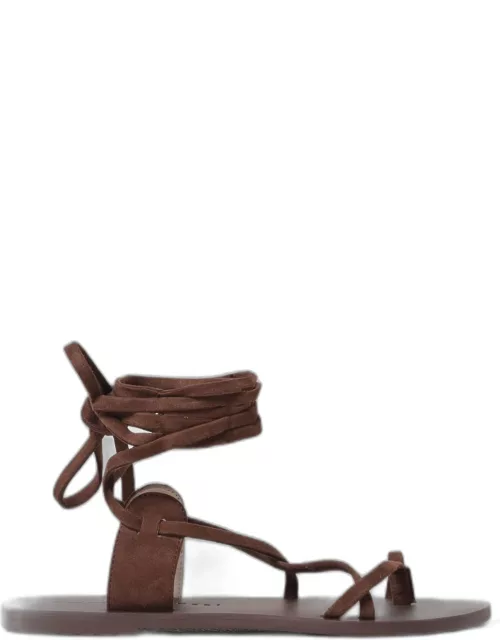 Flat Sandals MANEBI Woman colour Brown