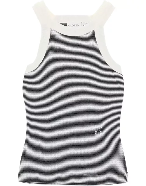 CLOSED striped racer tank top