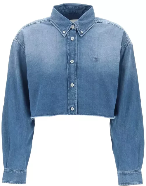 GIVENCHY denim cropped shirt for women