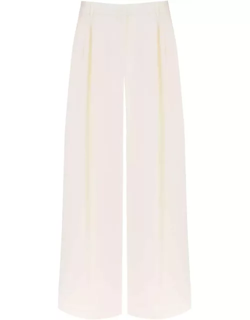 ALEXANDER MCQUEEN Double pleated palazzo pants with