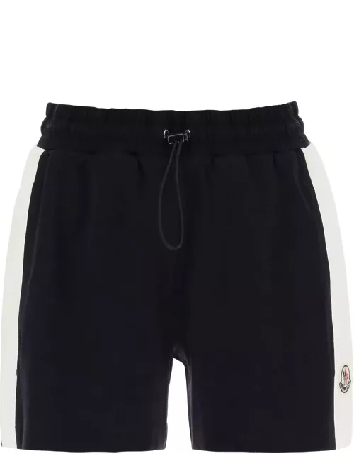MONCLER sporty shorts with nylon insert