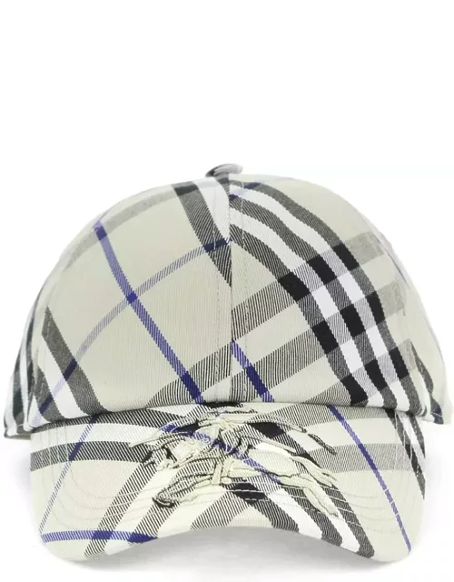BURBERRY ered baseball cap in cotton blend
