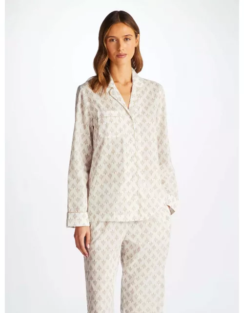 Derek Rose Women's Pyjamas Nelson 101 Cotton Batiste White
