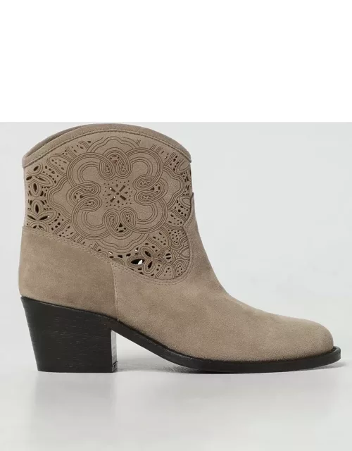 Flat Ankle Boots VIA ROMA 15 Woman color Brown