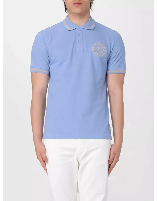 Polo Shirt VERSACE JEANS COUTURE Men colour Gnawed Blue
