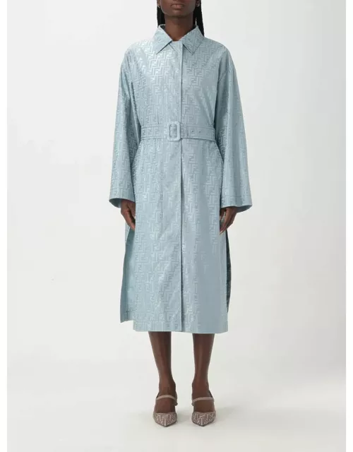 Coat FENDI Woman colour Blue