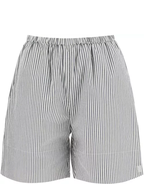 BY MALENE BIRGER "striped siona organic cotton shorts"