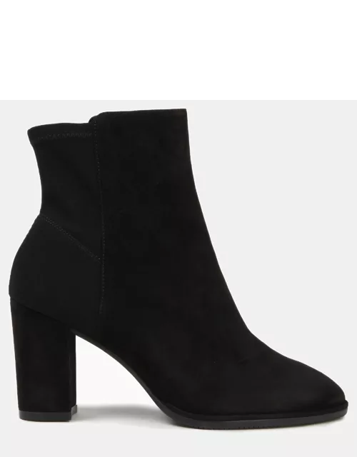 Stuart Weitzman Suede and Strech Fabric Ankle Boots