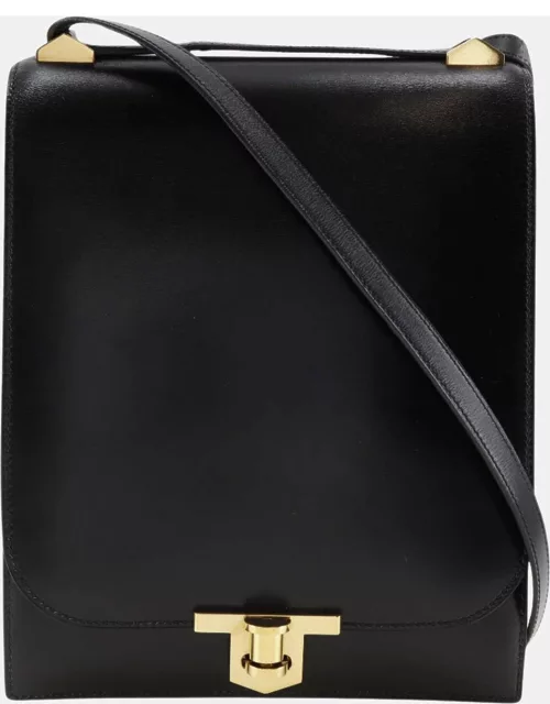 Hermes Black Leather Chaine d'Ancre Bag